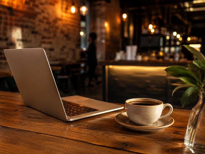 Couple holding hands over visa paperwork by candlelight